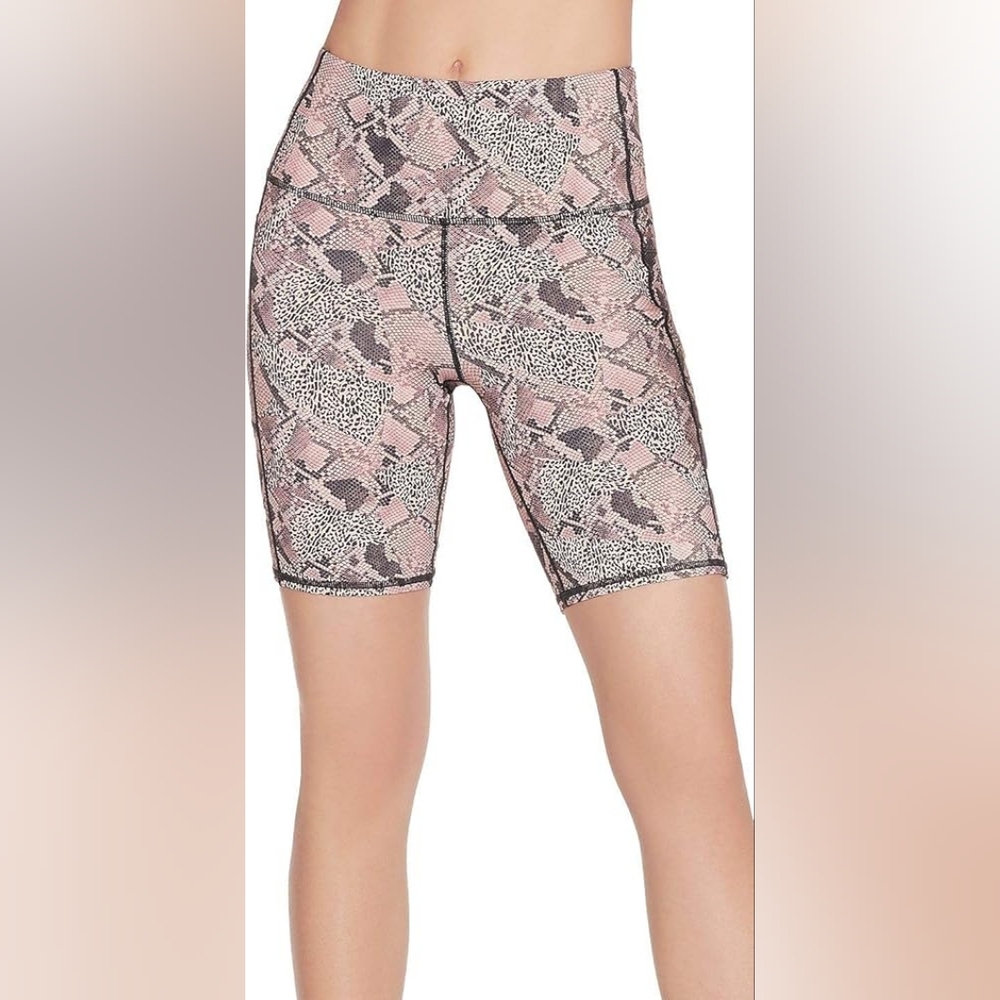 Skechers GoFlex High Waisted 2-pocket Ravenous 8" Bike Shorts Women's Size Small